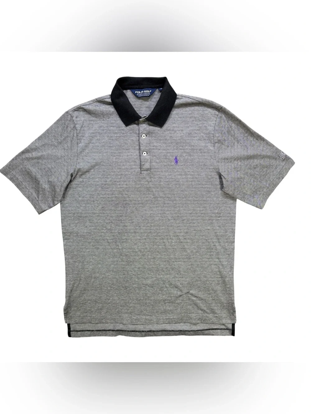 Vintage Polo Golf Ralph Lauren TCU Horned Frogs Polo Mens M Pima Cotton Purple
